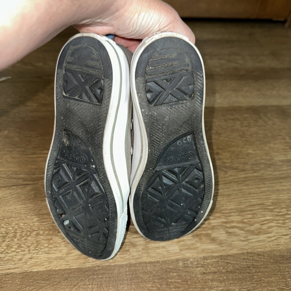Converse Chuck Taylor All Star Low Top Gray Canvas Sneakers Polka Dot Lining 6.5 - Picture 5 of 10